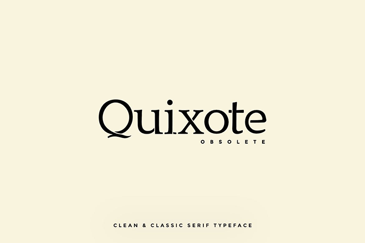 Font Quixote Obsolete